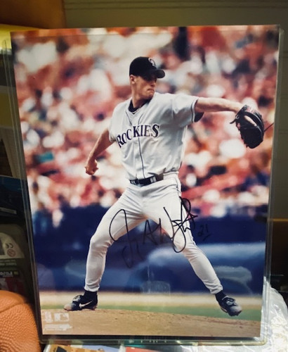 Colorado Rockies MLB Jamey Wright Autographed Photo Brand New 8 inches x 10 inches