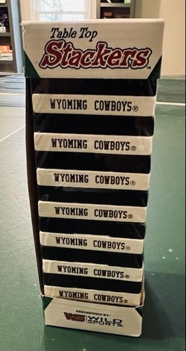 Wyoming Cowboys NCAA Table Top Stackers Logo Game Wild Sports 888759241680