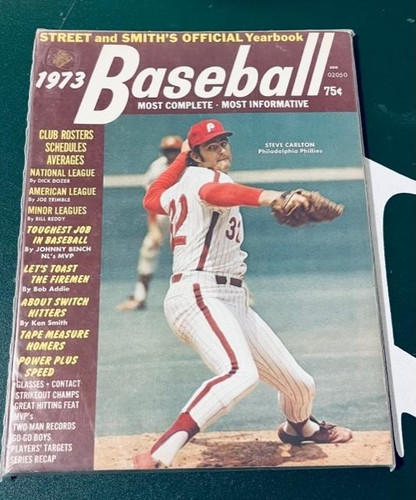 1973 Street and Smith Baseball Yearbook Steve Carlton Phillies Cover Street and Smith Sports Publications