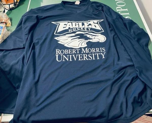 Robert Morris University NCAA RMU Hockey Team Worn Practice Jersey OT Sports