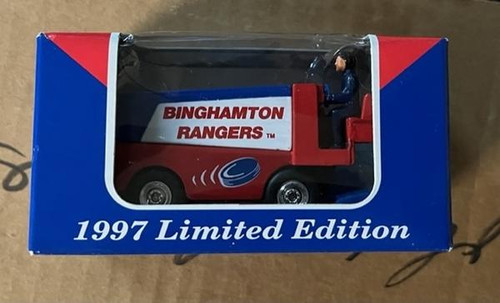 Binghamton Rangers AHL 1997 Vintage Diecast Team Logo Zamboni White Rose Collectibles