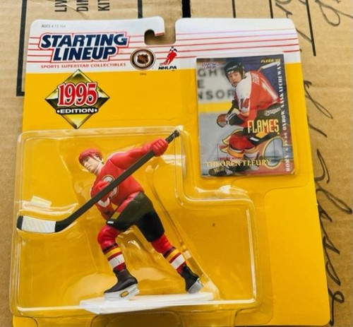 Calgary Flames Theoren Fleury NHL 1995 Starting Lineup Figure Starting Lineup 076281687858