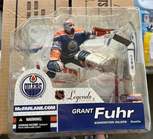 Grant Fuhr Edmonton Oilers McFarlane NHL Legends Series 2 Blue Jersey Chase Variant Figure McFarlane 787926752137