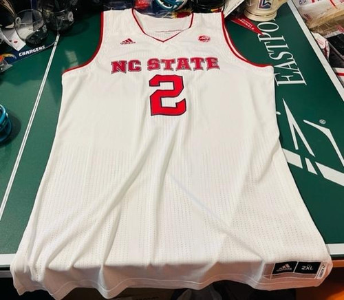 North Carolina State Wolfpack NCAA Adidas Game Worn Basketball Jersey Adidas