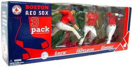 Boston Red Sox MLB McFarlane Ramirez Papelbon Drew Figures 3-Pack McFarlane 787926925463
