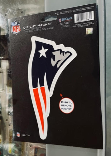 New England Patriots NFL Die Cut Team Logo Magnet WinCraft 032085837615