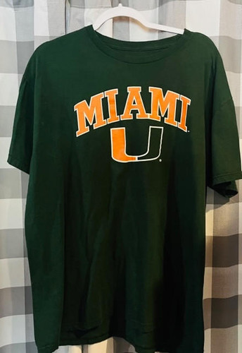 Miami Hurricanes NCAA Legacy Varsity Team Logo T-shirt Legacy College Brand 