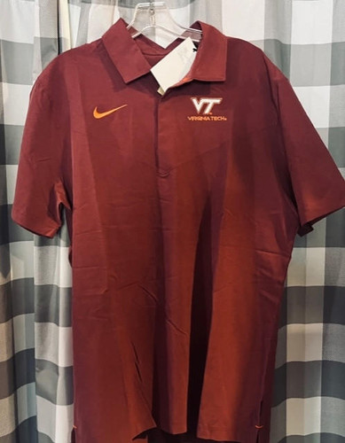 Virginia Tech Hokies NCAA Nike On-Field Coaches Shirt Nike 195869377971