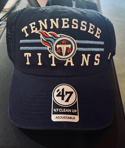Tennessee Titans NFL 47 Cleanup Mesh Trucker Team Hat 47 Brand 196002638294