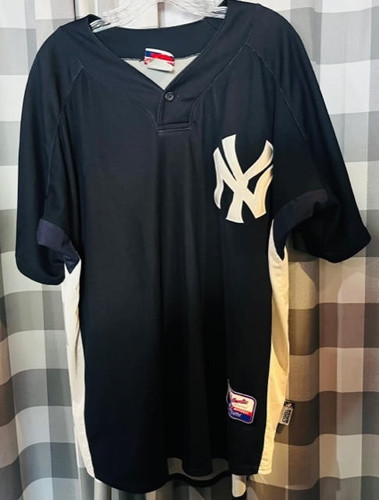 New York Yankees MLB Majestic Authentic Numbered BP Jersey Majestic 