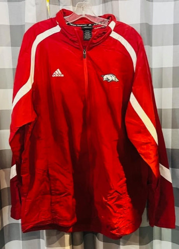 Arkansas Razorbacks NCAA Adidas Full Zip Team Jacket Adidas 