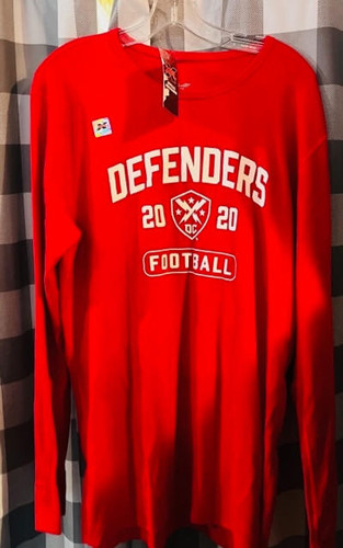 DC Defenders XFL Authentic Long Sleeve Thermal Shirt Champion 888306346721