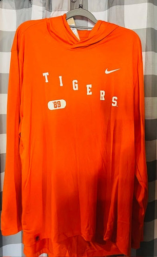 Clemson Tigers NCAA Performance Long Sleeve Hoodie T-shirt Nike 196153575875