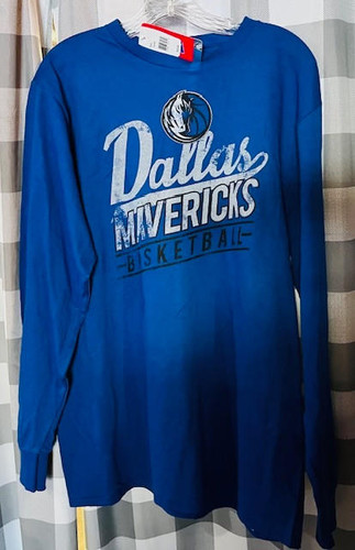 Dallas Mavericks NBA Authentic Team Logo Long Sleeve Shirt UNK 888568651649