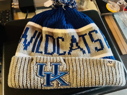 Kentucky Wildcats NCAA 47 Brand Team Name Logo Knit Hat 47 Brand 9774321140240