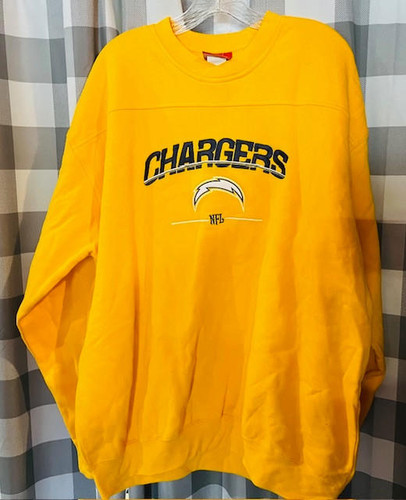 San Diego Chargers NFL Vintage Crew Neck Sweatshirt Reebok 