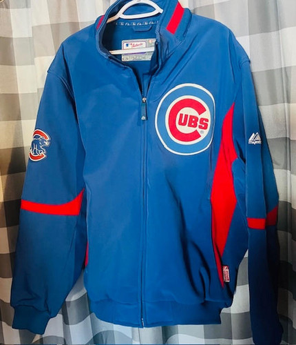 Chicago Cubs MLB Majestic On-Field Therma Base Full Zip Jacket Majestic 604201980835