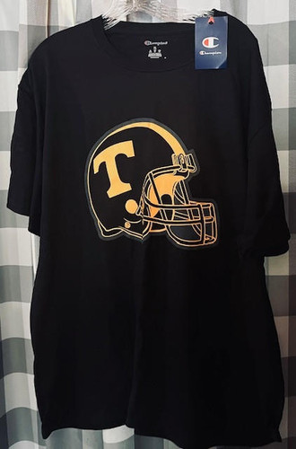 Tennessee Volunteers NCAA Champion Black Helmet Logo T-shirt Champion 