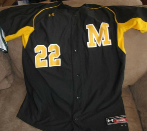 Missouri Tigers NCAA Under Armour Team Issued Baseball Jersey Rare Under Armour