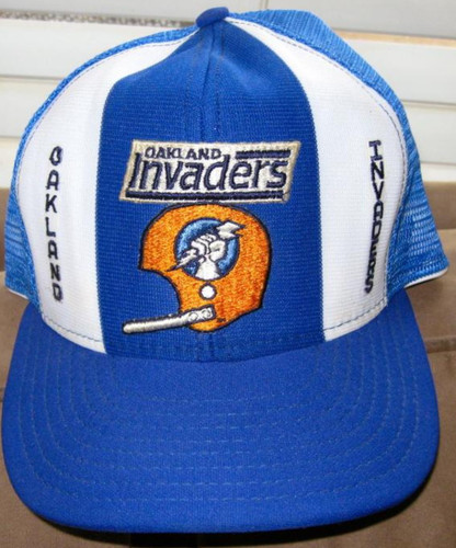 Oakland Invaders USFL AJD Lucky Stripes Authentic Vintage Hat