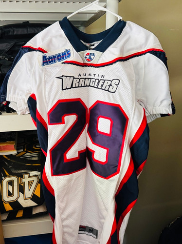 Austin Wranglers AFL Nike Vintage Game Worn Football Jersey Authentic Vintage Game Worn Arena League Austin Wranglers AFL Nike Vintage Game Worn Football Jersey Austin Wranglers AFL Nike Vintage Game Worn Football Jersey Authentic Vintage Game Worn Arena League Austin Wranglers AFL Nike Vintage Game Worn Football Jersey
