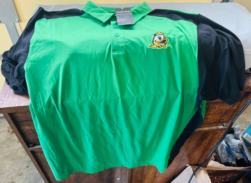 Oregon Ducks NCAA Authentic Oregon Ducks Polo Shirt Brand New with Tags 3 Button collar Adult 2XL Oregon Ducks NCAA Authentic Oregon Ducks Polo Shirt