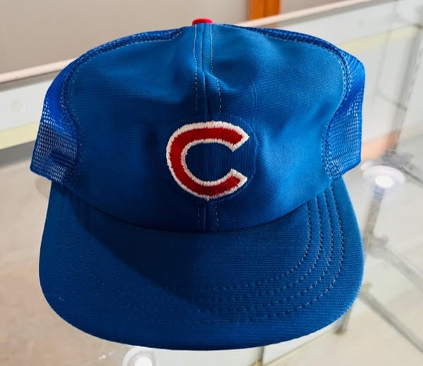 Vintage Chicago Cubs Trucker Hat Sky Blue Snapback Shell Brand Cap