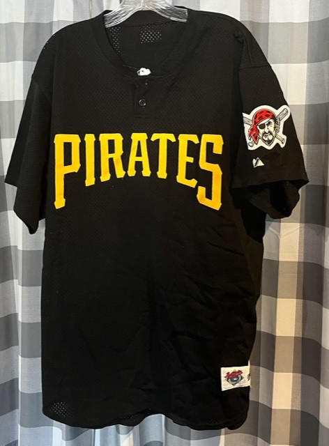 Majestic Pittsburgh Pirates MLB Tim Laker Game Worn Jersey Loa