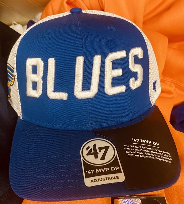 47Brand St. Louis Blues MVP Black Strapback Cap