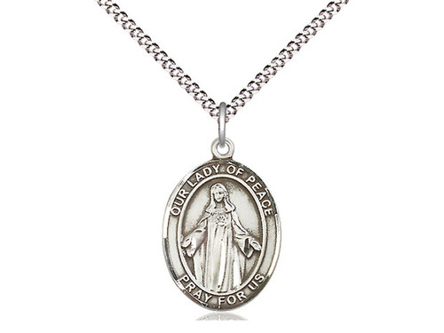 Sterling Silver Our Lady of Peace Medal