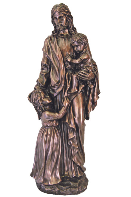 Christ with Children Statue