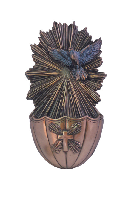 Holy Spirit holy water font