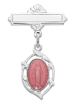 Baby Miraculous Medal Pin