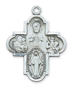 4-Way Cross on 24" Chain