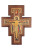 San Damian Wall Cross with Walnut Border