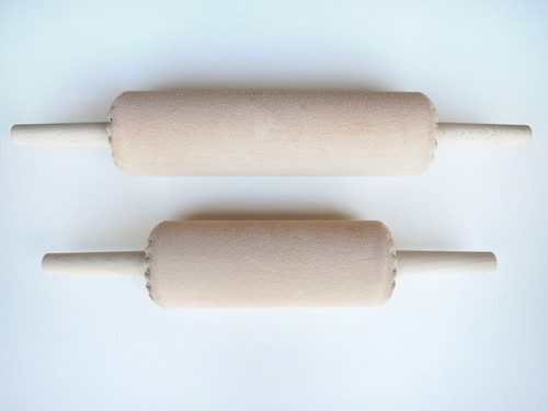 Leather hand inking roller