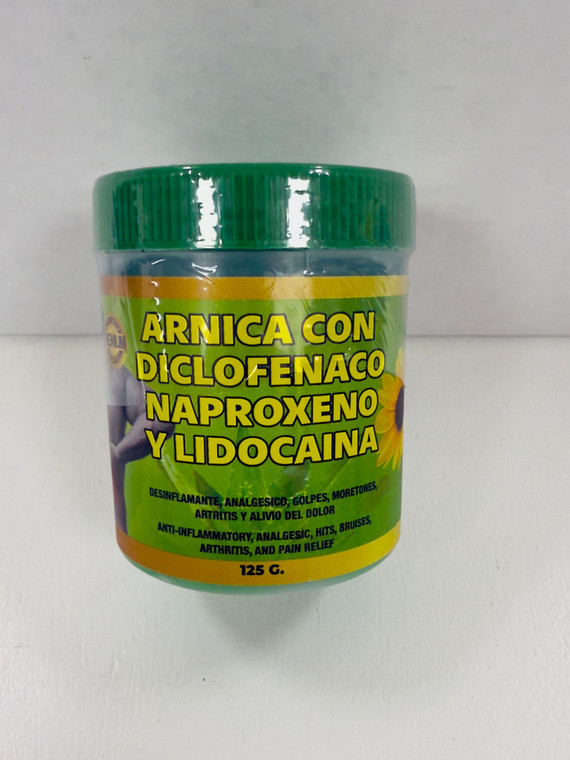 Arnica con Diclofenaco Naproxeno y lidocaina