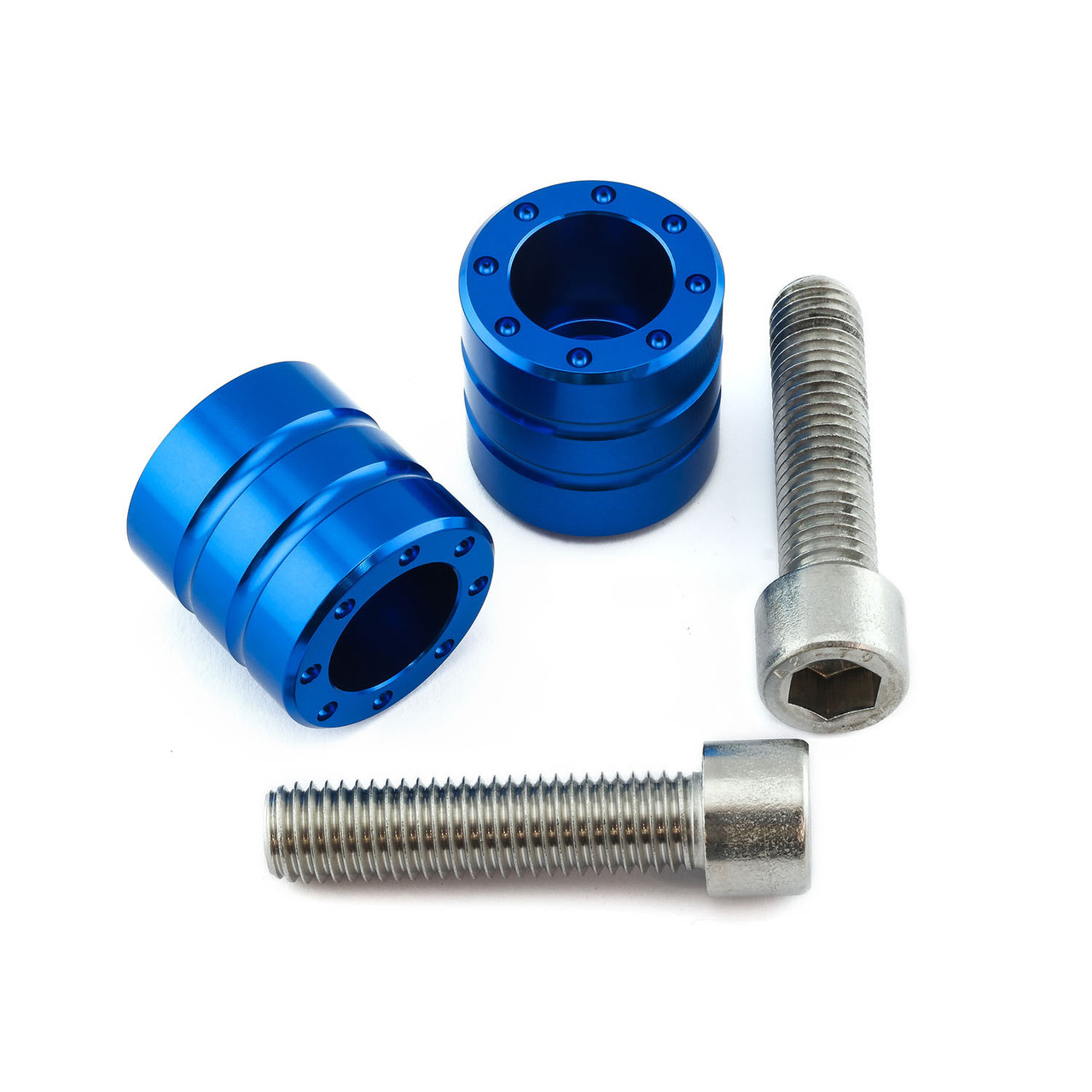 Embouts De Guidon Vélo – 2 Pièces En Alliage Aluminium + Plastique, Diamètre Intérieur 16 Mm, Pour Guidon 17 Mm, Antidérapants, Faciles à Installer, Bleu, Pour Route, VTT, BMX