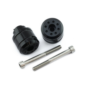 Paire embouts de guidon Aluminium Honda 10 Noir Paire embouts de guidon Aluminium Honda 10 Noir
