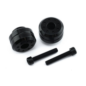 Paire embouts de guidon Aluminium Yamaha 10 (Vis 35mm) Noir Paire embouts de guidon Aluminium Yamaha 10 (Vis 35mm) Noir