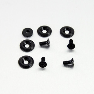 Vis fraisee Aluminium 6x15mm & Rondelles Fraisees Kit x 4 Noir Vis fraisee Aluminium 6x15mm & Rondelles Fraisees Kit x 4 Noir