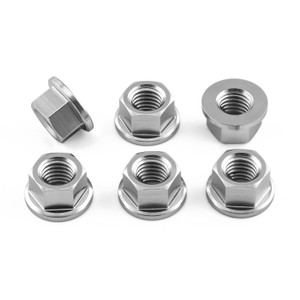 Ecrou de couronne en Titane M10 x (1.50mm) Paquet x 6 Ecrou de couronne en Titane M10 x (1.50mm) Paquet x 6