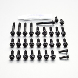 Kit Visserie Moteur RSV4 Tuono V4R 11+ Race Spec Noir Kit Visserie Moteur RSV4 Tuono V4R 11+ Race Spec Noir