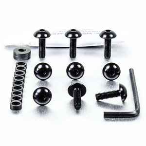 Kit Visserie Carenage en Aluminium K1200R 05-08 Noir Kit Visserie Carenage en Aluminium K1200R 05-08 Noir