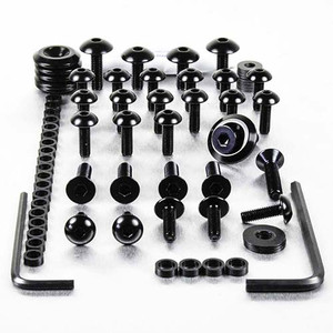 Kit Visserie Carenage en Aluminium ZZR1100 C-D 90-02 Noir Kit Visserie Carenage en Aluminium ZZR1100 C-D 90-02 Noir