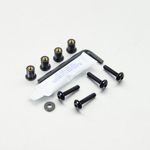 Kit Visserie Bulle en Aluminium 4 Vis Noir Kit Visserie Bulle en Aluminium 4 Vis Noir