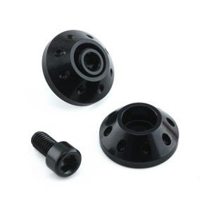 Kit visserie garde boue en Aluminium Noir Kit visserie garde boue en Aluminium Noir