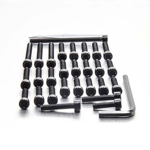 Kit Visserie Moteur Honda VT250 Noir Kit Visserie Moteur Honda VT250 Noir