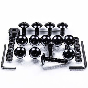 Kit Visserie Carenage en Aluminium ER6-N 05-08 Noir Kit Visserie Carenage en Aluminium ER6-N 05-08 Noir
