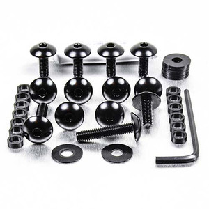 Kit Visserie Carenage en Aluminium KX125 00+ Noir Kit Visserie Carenage en Aluminium KX125 00+ Noir